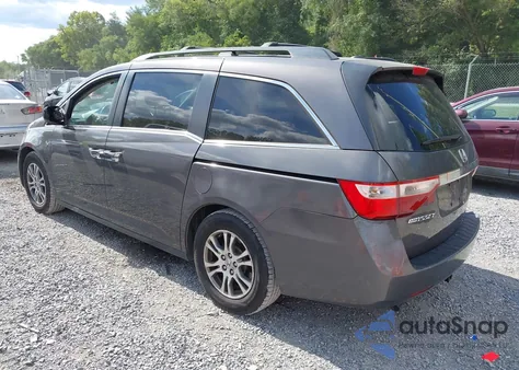 2013 Honda Odyssey Ex-L из США, поврежденный, VIN 5FNRL5H62DB078078